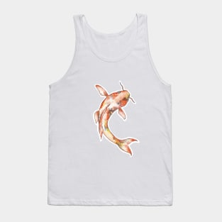 Watercolor koi fish Tank Top